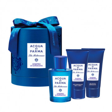 Acqua di Parma Lote BLU MEDITERRANEO GINEPRO DI SARDEGNA Eau de toilette Vaporizador 150 ml + Gel de ducha 75 ml + Loción corporal 75 ml