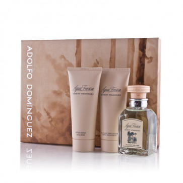 Adolfo Domínguez Lote AGUA FRESCA Eau de toilette Vaporizador 120 ml + Aftershave 100 ml + Gel de ducha 100 ml