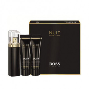 Boss Lote BOSS NUIT POUR FEMME Eau de parfum Vaporizador 50 ml + Loción corporal 50 ml+ Gel de ducha 50 ml