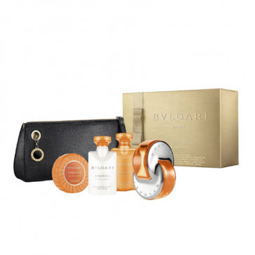 Bvlgari Lote OMNIA INDIAN GARNET Eau de toilette Vaporizador 65 ml + Gel de ducha 40 ml + Jabón 50 gr + Loción corporal 40 ml + Neceser