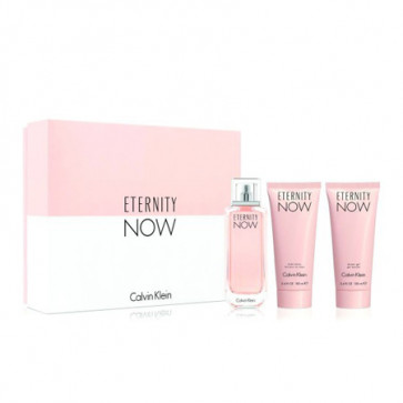 Calvin Klein Lote ETERNITY NOW FOR WOMEN Eau de parfum Vaporizador 100 ml + Loción corporal 100 ml + Gel de ducha 100 ml