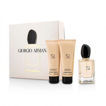 Giorgio Armani Lote SI Eau de parfum Vaporizador 50 ml + Gel de de ducha 75 ml + Loción corporal 75 ml