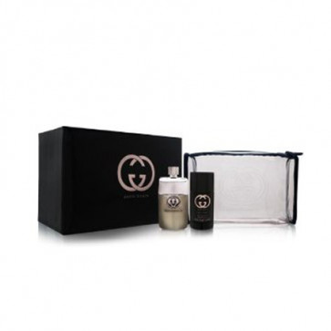 Gucci Lote GUILTY POUR HOMME Eau de toilette Vaporizador 90 ml + Desodorante Stick 75 ml + Neceser