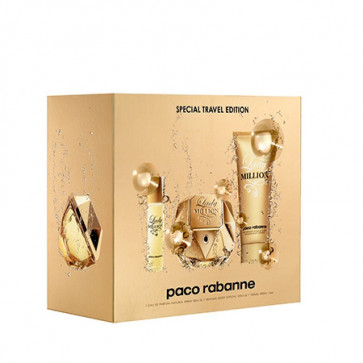 Paco Rabanne Lote LADY MILLION Eau de parfum Vaporizador 80 ml + Loción corporal 100 ml + Eau de parfum Vaporizador 15 ml