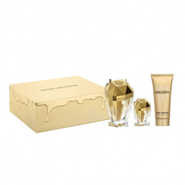 Paco Rabanne Lote LADY MILLION EAU MY GOLD! Eau de toilette Vaporizador 50 ml + Loción corporal 100 ml + Eau de parfum 7 ml