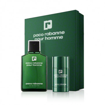 Paco Rabanne Lote POUR HOMME  Eau de toilette Vaporizador 100 ml + Desodorante en barra 70 ml