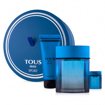 Tous Lote TOUS MAN SPORT Eau de toilette Vaporizador 100 ml + Gel 100 ml + Mini 4.5 ml