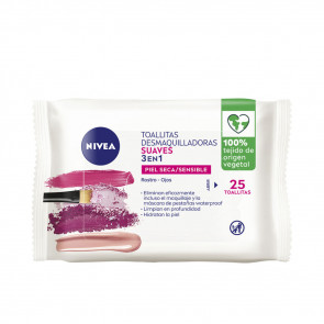 Nivea Toallitas Desmaquilladoras Suaves 3 en 1 25 ud